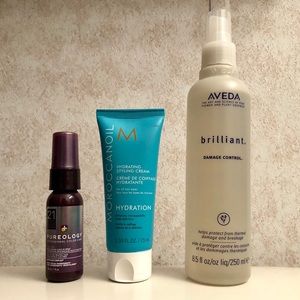 Hair Products: Pureology, Moroccanoil, AVEDA